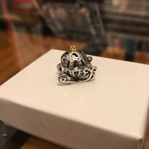 Sterling silver Princess carriage charm